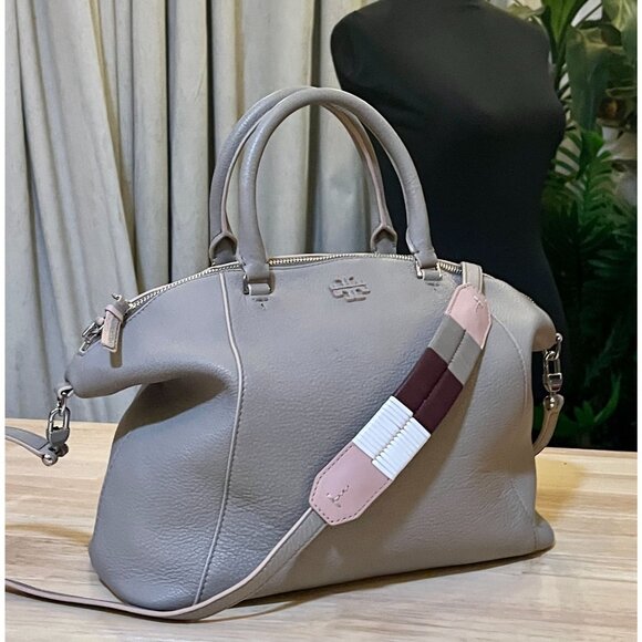 TORY BURCH GREY BERKLEY DOME SHOULDER BAG - Picture 7 of 14